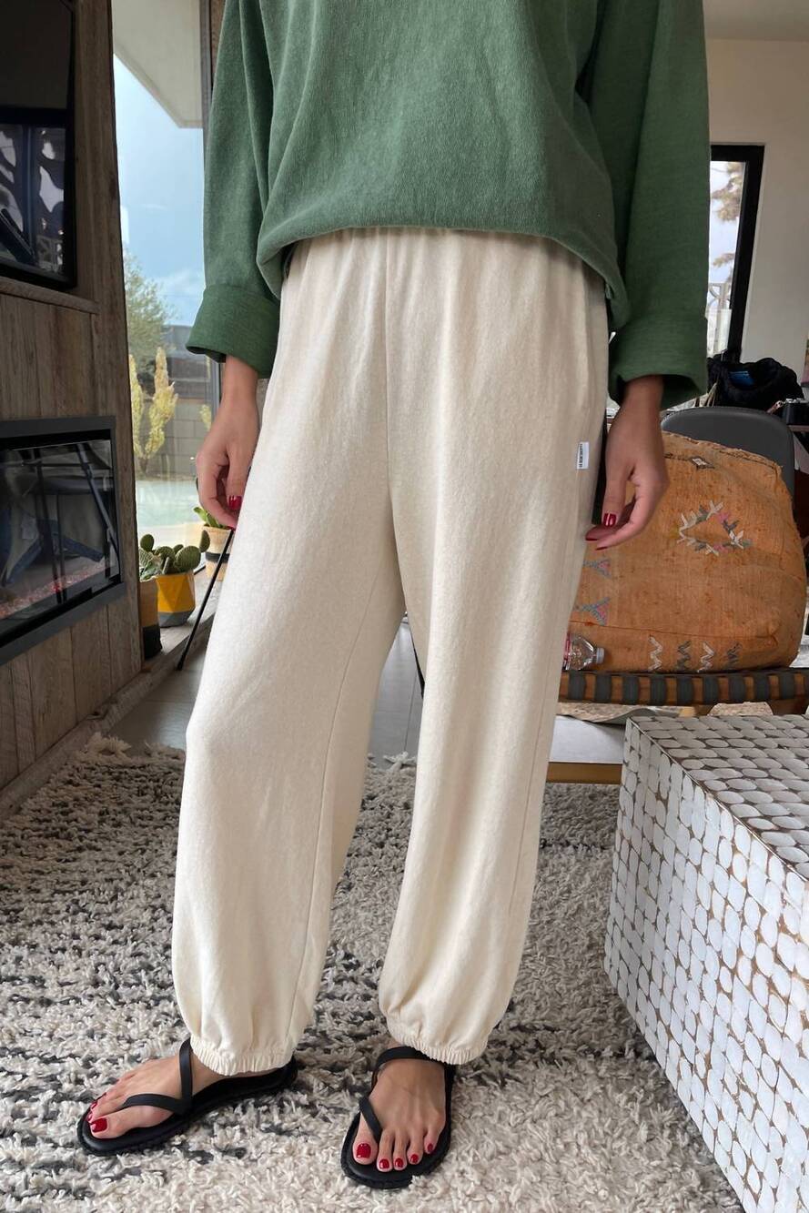 NEW LE BON SHOPPE women's balloon pants in naturel